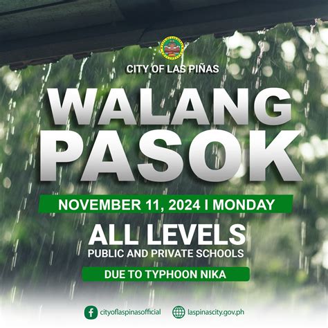 walang pasok las pinas|WALANG PASOK: Marcos suspends public school classes, gov't .